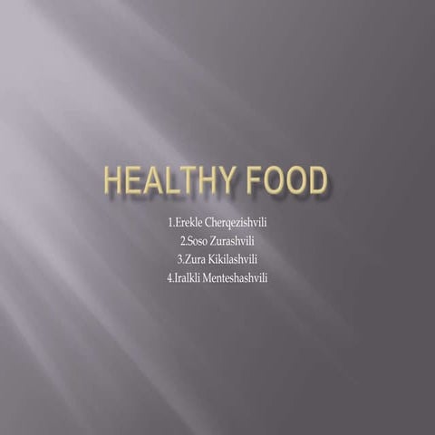 Healthy food | PPT