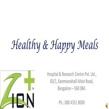 Healthy & happy meals