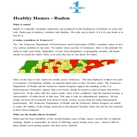 Healthy Homes: Radon