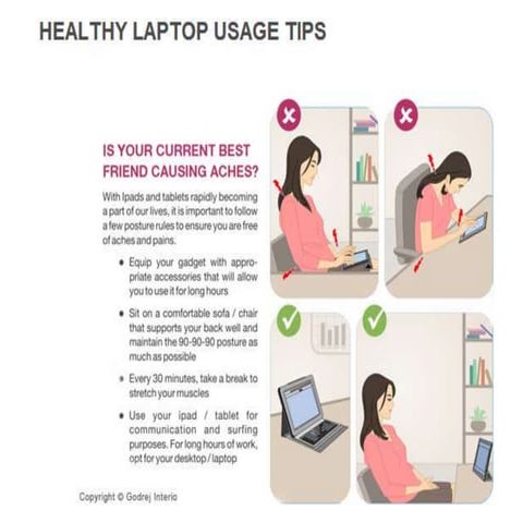 Healthy Laptop Usage Tips | PPT