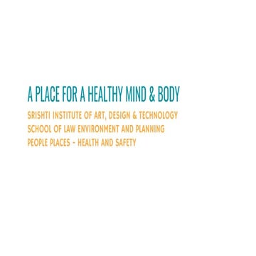 Healthy mind and body workshop 