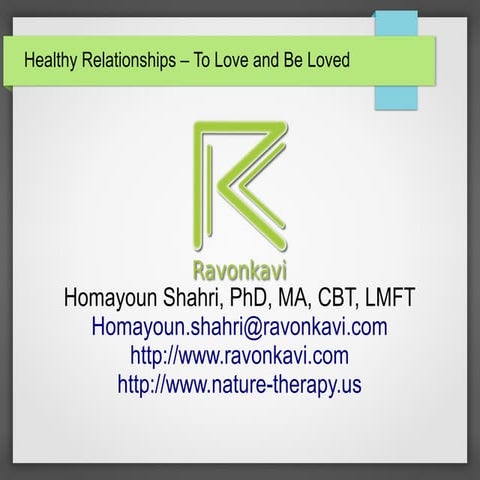 Healthy relationships