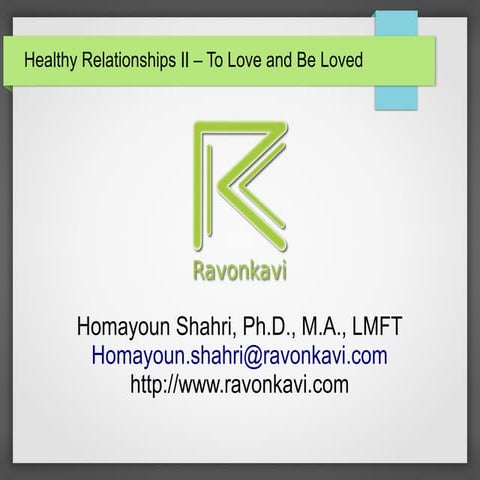 Healthy relationships ii