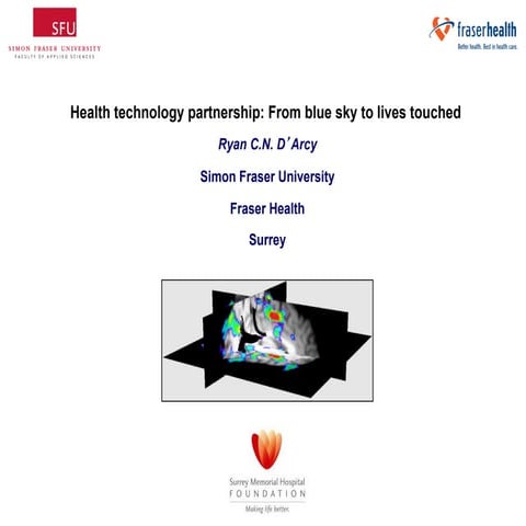 Health technology partnership: From blue sky to lives touched - Ryan C.N. D’Arcy
