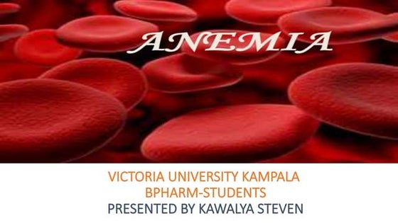 Anemia and its classification | PPT