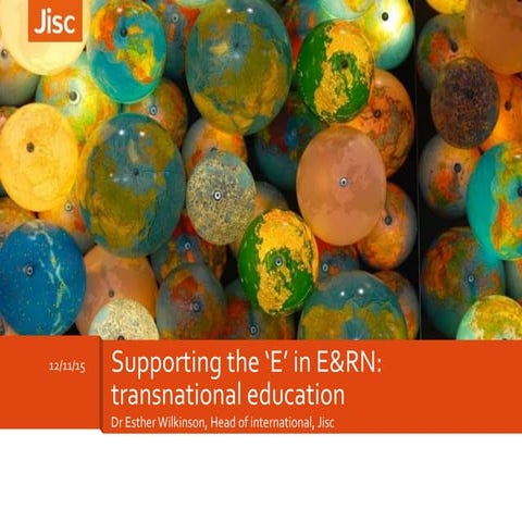 HEANET conference 2015 "Supporting the ‘E’ in E&RN transnational education" 