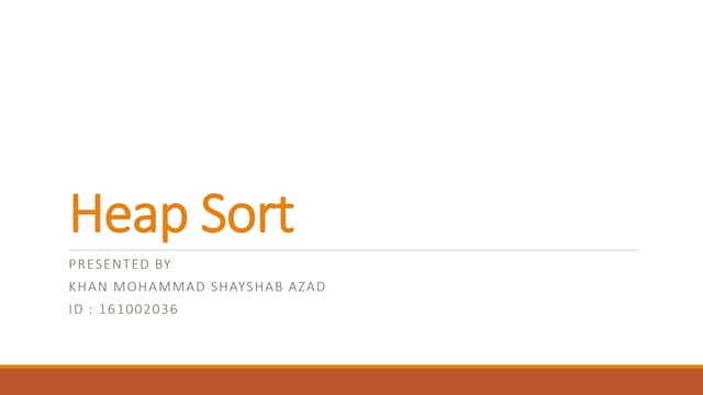 Heap sort
