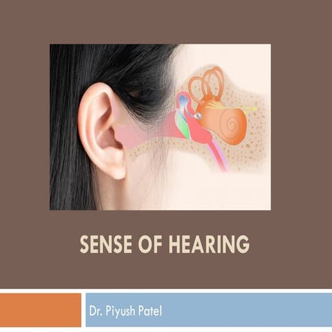 Mechanism of Hearing (presentation) | PPTX