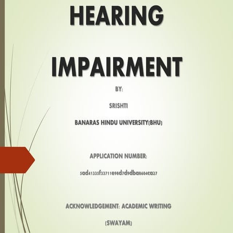 Hearing impairment (Psychology)