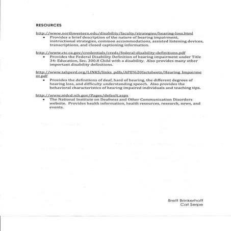 Hearing impairment side 2