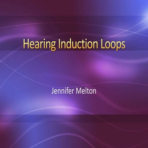 Hearing Induction Loops Powerpoint