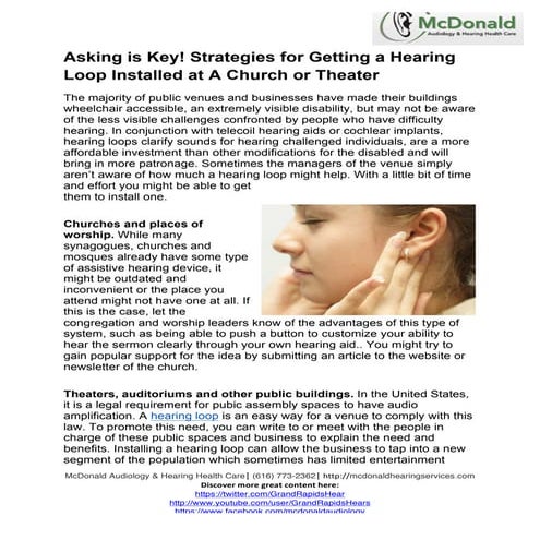 How a Hearing Loop System Operates | PDF