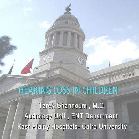 Hearing loss in children