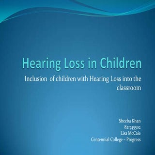 Hearing loss ppt final