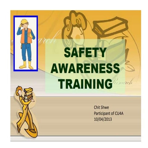 Hearing safety awareness training