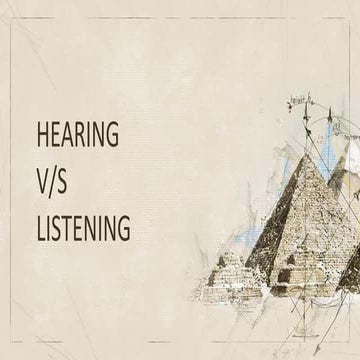 Hearing vs listening | PDF