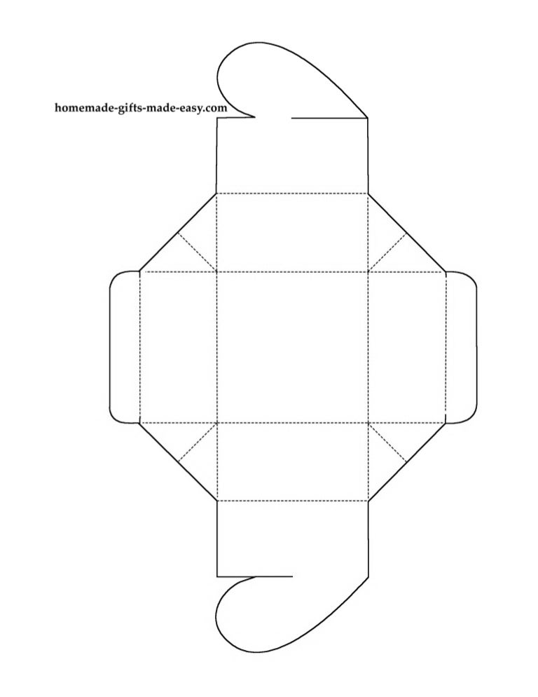heart box template us letter