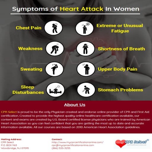 8 Common Symptoms of Heart Attack In Women 