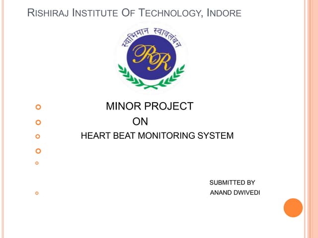 Heart beat monitor system PPT 