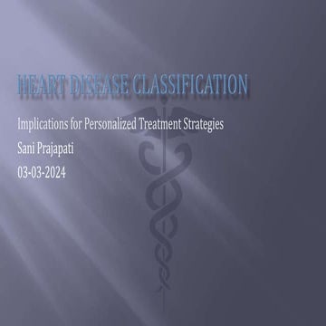 Heart Disease Classification: Machine Learning Analysis | PPTX