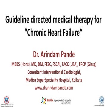 Guideline directed medical therapy for “Chronic Heart Failure“
