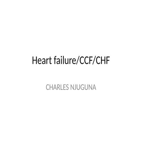 Chronic heart failure | PPTX
