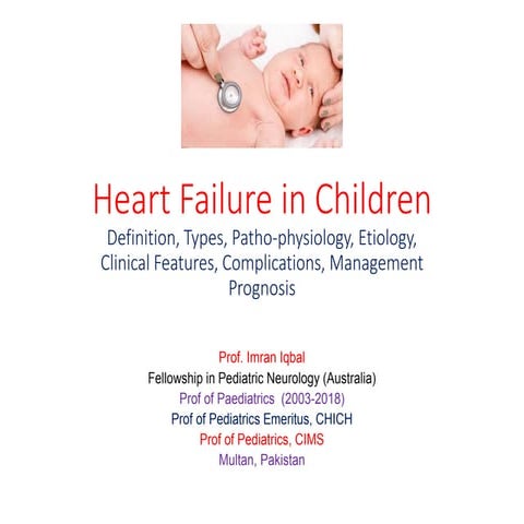 Heart failure in children 2021