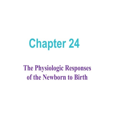 Newborn adaptation | PPT