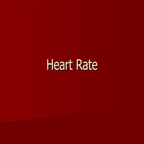 Heart Rate Powerpoint