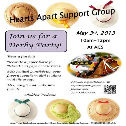 Hearts Apart May Derby Party