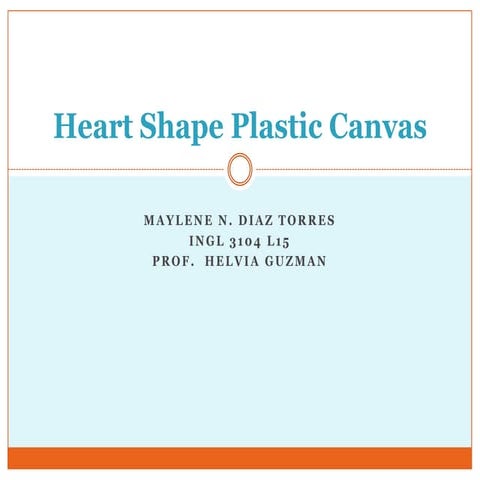 Heart Shape Plastic Canvas