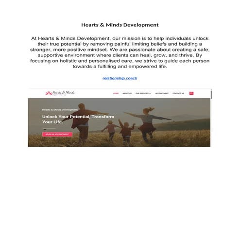 Hearts & Minds Development our mission is to help .docx