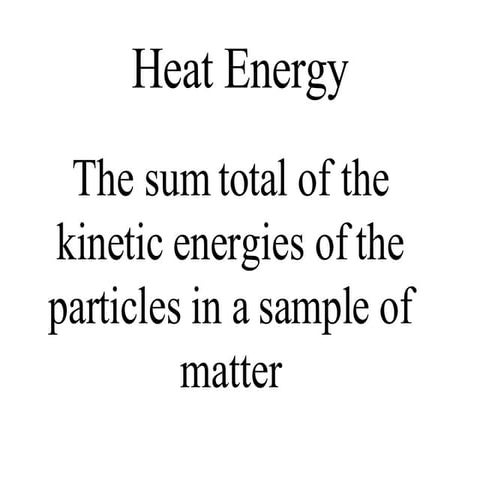 Heat Energy