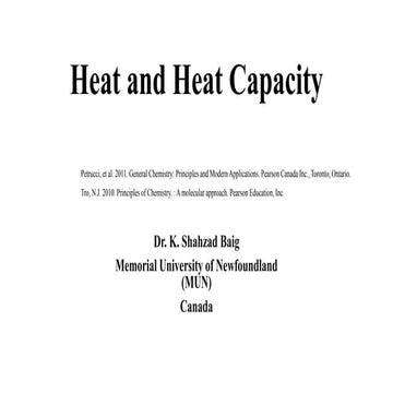 Heat  and heat capacity 
