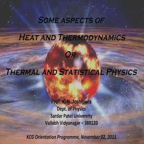 Heat and thermodynamics