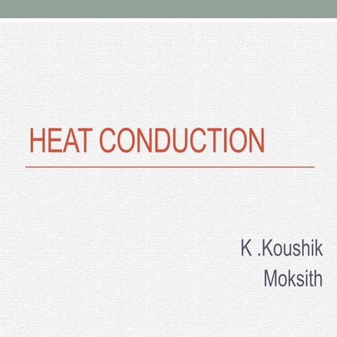 Heat conduction 