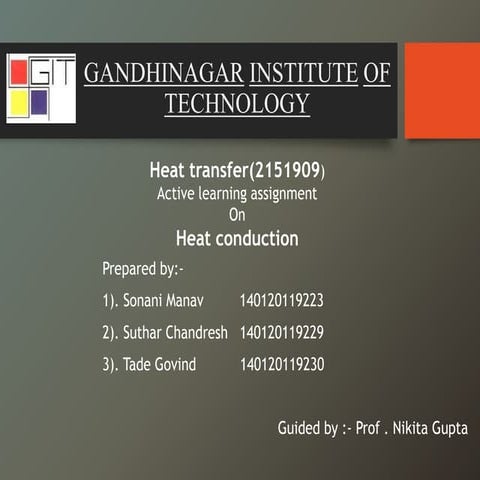 Heat conduction equation