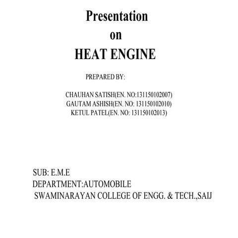 Carnot engine | PPT