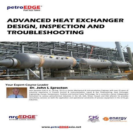 Advanced Heat Exchanger Design, Inspection and Troubleshooting