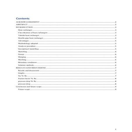 Heat exchanger, types and workind Report