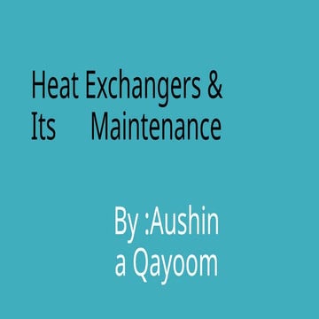 A detailed presentation on heat exchanger_.pptx
