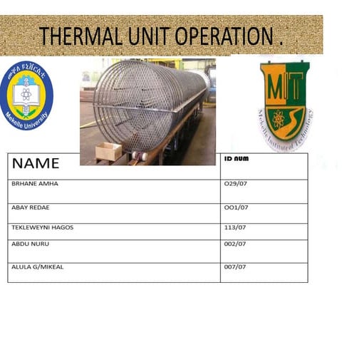 Heat exchanger design.