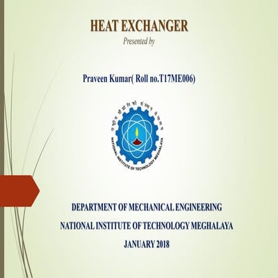 Heat exchanger presentation