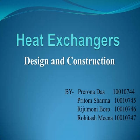 Heat exchangers