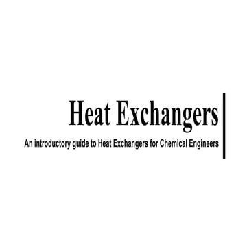 Heat Exchangers presentation on Types, Classification and governing Equations