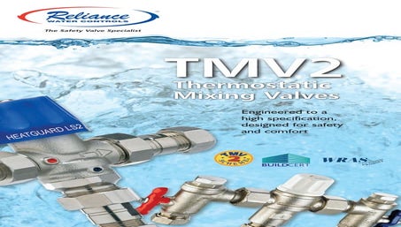 RWC, Reliance Water Controls - Thermostatic Mixing Valves Heatguard BF2-2 |  PDF