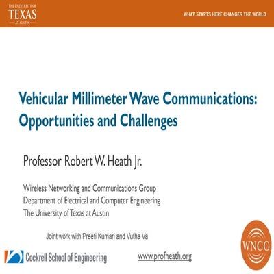 Vehicular mmWave Communication and Joint Communication Radars: Opportunities ...