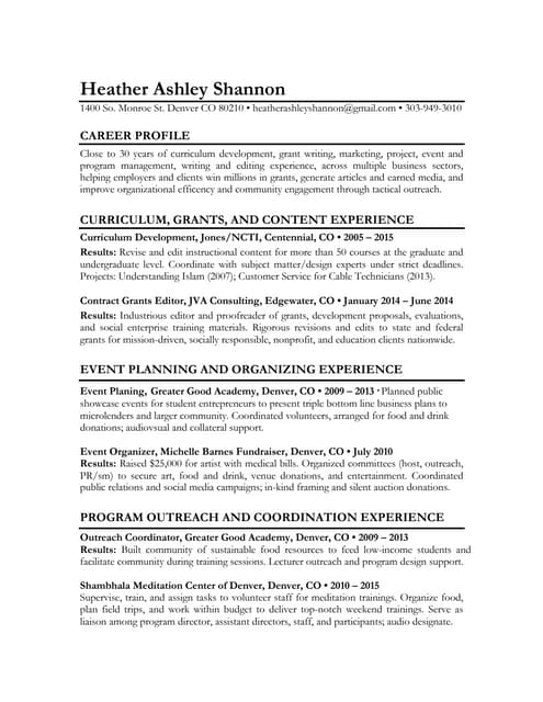Sean O 39 Brien resume 2015 PDF - Heatherashleyshannonmissionresume 150623185433 Lva1 App6891 Thumbnail 
