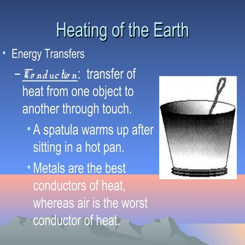 Heating of the earth