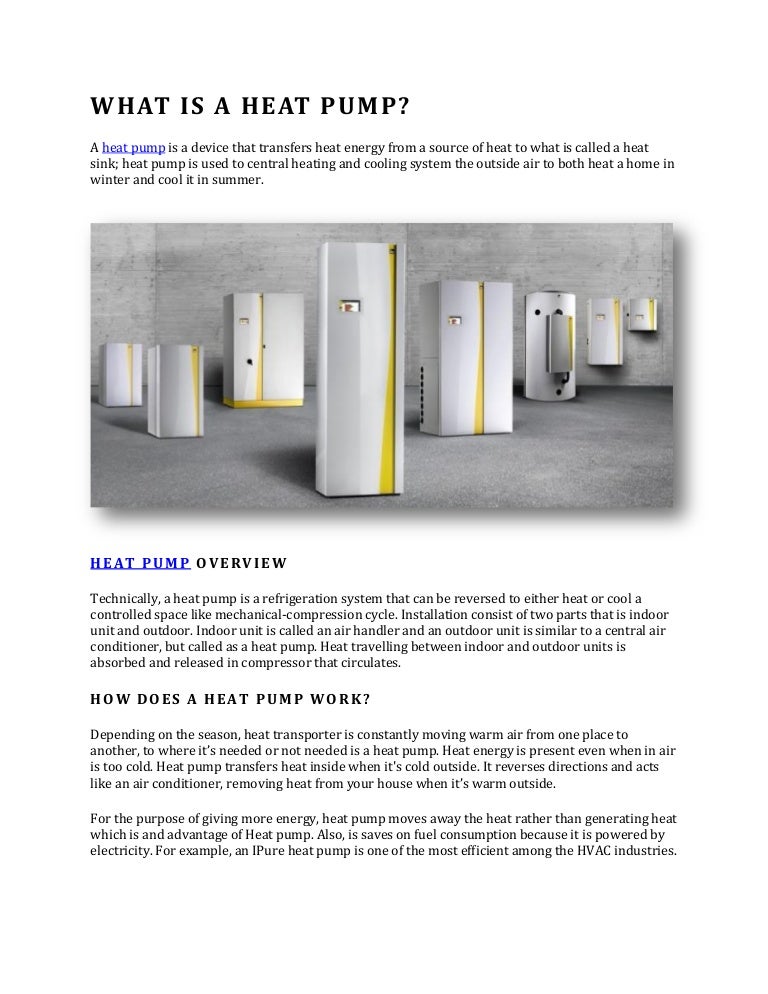 What Is A Heat Pump